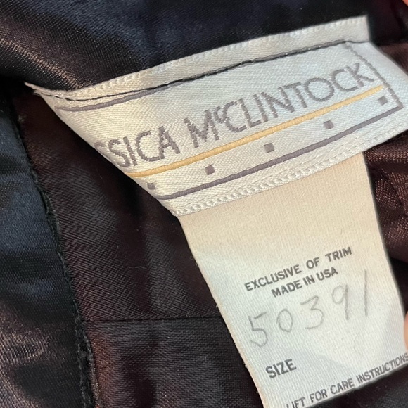 Vintage 1986 Jessica McClintock Women’s 24” Black Velvet Pencil Midi Skirt - Picture 10 of 10